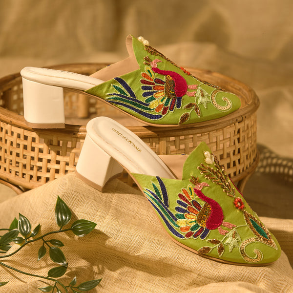 Heeled Mules - Rang Punch
